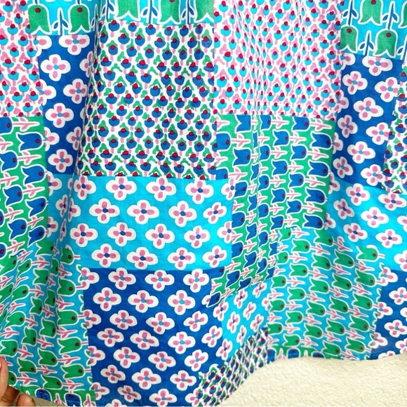 Talbots Petites Patchwork Tulip Print Cotton Button Up Shirt Women’s Size SP - Picture 6 of 6